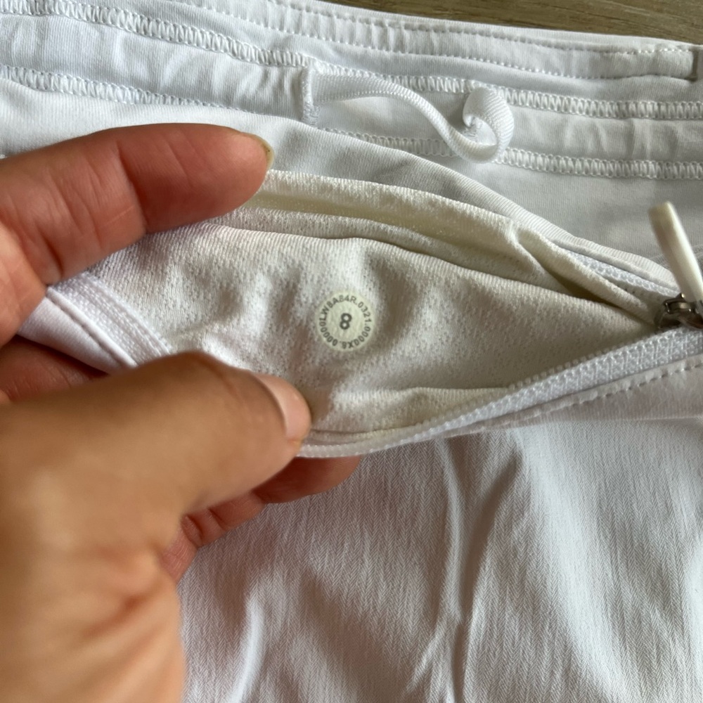 Lululemon Pace Rival Mid-Rise Skirt White SZ 8 - Picture 9 of 13